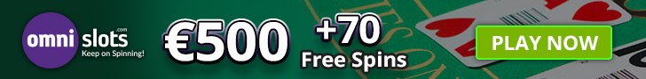 Get a 100% Welcome Bonus up to a €/$500 plus 70 Free Spins at Omni Slots Casino
